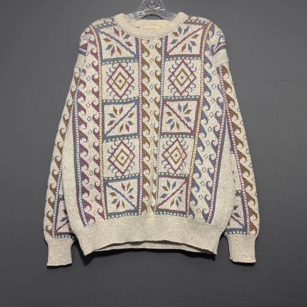 ST. JOHN’S BAY Vintage 80s 90s Icelandic Style Sweater Size L Large